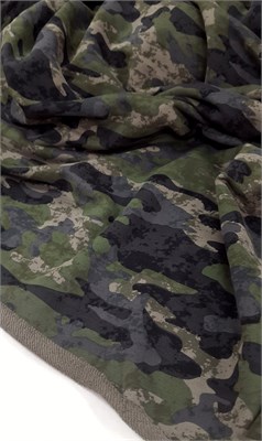 Футер 3нитка петля с велюр-эффектом КАМУФЛЯЖ 10321