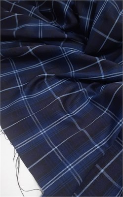Костюмная КЛЕТКА СИНЯЯ 10485