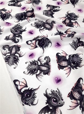 Кулир ДРАКОНЫ НА БЕЛОМ 10514