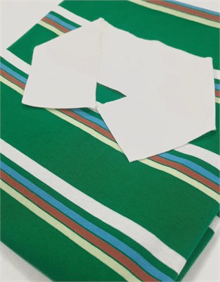 Кулир ПОЛОСА ЗЕЛ+МОЛОКО+КРАС+ГОЛУБОЙ 10563