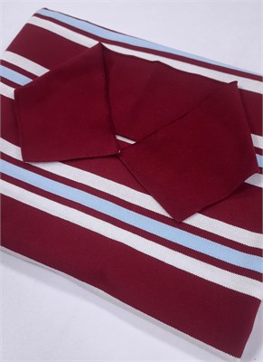 Пике ПОЛОСА КРАСНЫЙ+ГОЛУБОЙ +МОЛОКО 10564