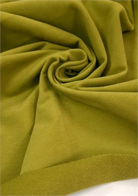 ФУТЕР ДВУНИТКА С ВЕЛЮР-ЭФФЕКТОМ ФИСТАШКА 10131