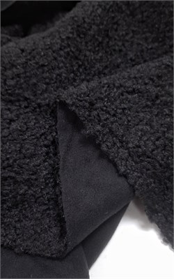 Барашек на флисе ЧЁРНЫЙ 10236