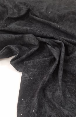 Кулир варёнка черный с глиттером 10243