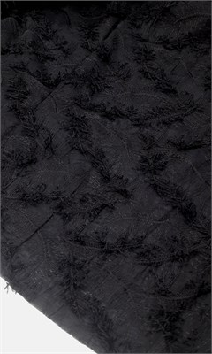 Хлопок перья 3D Чёрный 10030