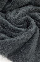 Флис с ворсом двусторонний ГРАФИТ 10393