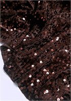 Пайетки на бархате ШОКОЛАД 10411