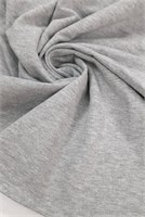 ФУТЕР ДВУНИТКА С ВЕЛЮР-ЭФФЕКТОМ СЕРЫЙ МЕЛАНЖ 10135